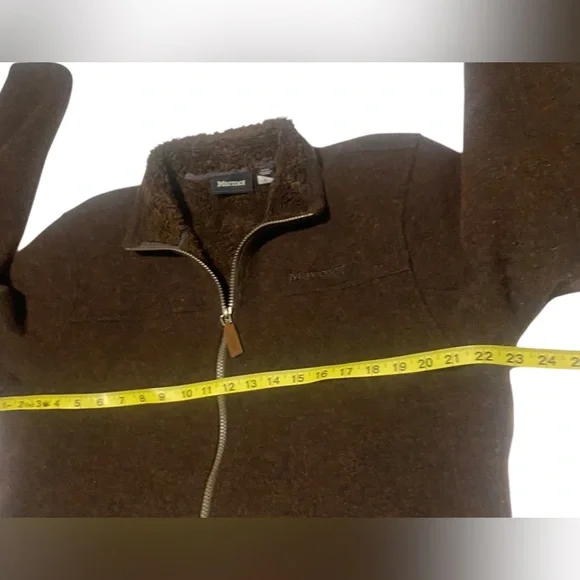 Marmot Wool Blend Full Zip Jacket Men Large Brown Outdoor Hiking Casual Gorpcore - Picture 6 of 16